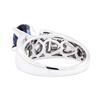 Image 3 : 18KT White Gold 3.30 ctw Sapphire and Diamond Ring