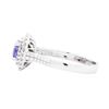 Image 3 : 18KT White Gold 1.16 ctw Tanzanite and Diamond Ring