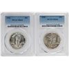 Image 1 : Lot of (2) 1942 Walking Liberty Half Dollar Coins NGC MS64