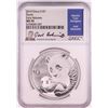 Image 1 : 2019 China 10 Yuan Panda Silver Coin NGC MS70 Early Releases Joel Iskowitz Signature