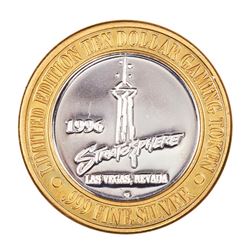 .999 Silver Stratosphere Las Vegas, Nevada $10 Casino Limited Edition Gaming Token