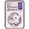 Image 1 : 2019 China 10 Yuan Panda Silver Coin NGC MS70 Early Releases Joel Iskowitz Signature