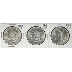 Lot of 1883-O to 1885-O $1 Morgan Silver Dollar Coins