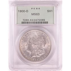 1900-O $1 Morgan Silver Dollar Coin PCGS MS63 Old Green Holder