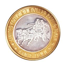 .999 Silver Sam's Town Las Vegas $10 Limited Edition Casino Gaming Token