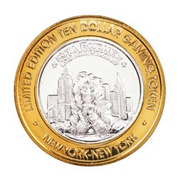.999 Fine Silver New York New York Las Vegas, Nevada $10 Limited Edition Gaming Token
