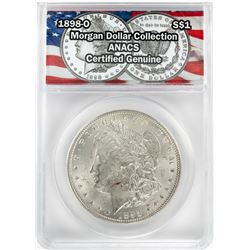 1898-O $1 Morgan Silver Dollar Coin ANACS Certified Genuine