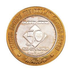 .999 Silver Mr. B's Casino Mill City, NV $10 Casino Limited Edition Gaming Token