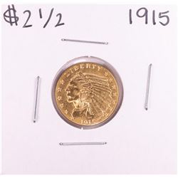 1915 $2 1/2 Indian Head Quarter Eagle Gold Coin