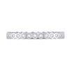 Image 3 : 1/4 CTW Round Diamond Machine-Set Ring 14kt White Gold - REF-26F9M