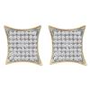 Image 1 : 3/8 CTW Round Diamond Square Kite Cluster Screwback Earrings 10kt Yellow Gold - REF-24F3M