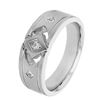 Image 1 : 0.36 CTW Princess Diamond Ring 14K White Gold - REF-103H9M