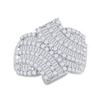 Image 2 : 1 & 3/4 CTW Round Baguette Diamond Bypass Fashion Ring 14kt White Gold - REF-105Y5X