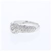 Image 1 : 0.60 CTW Diamond Ring 18K White Gold - REF-47H2M