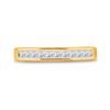 Image 2 : 1/2 CTW Princess Diamond Wedding Ring 14kt Yellow Gold - REF-41M9A