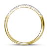 Image 3 : 1/4 CTW Round Diamond Bridal Wedding Engagement Ring 10kt Yellow Gold - REF-30M3A