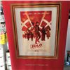 Image 2 : STAR WARS SOLO  ADVERTISING POSTER w/ DISPLAY STAND & CARRYING CASE