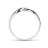 Image 3 : 1/20 CTW Round Diamond Solitaire Promise Bridal Ring 10kt White Gold - REF-9F6M