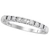 Image 1 : 1/20 CTW Round Diamond Illusion-set Ring 10kt White Gold - REF-9R6H