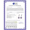 Image 2 : Genuine 2.8 ctw Amethyst Earrings 14KT Rose Gold - REF-46R7P