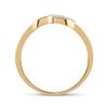 Image 3 : 1/20 CTW Round Diamond Heart Ring 10kt Yellow Gold - REF-8T4K
