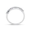 Image 3 : 1/6 CTW Round Diamond Single Row Ring 10kt White Gold - REF-15H5W