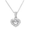 Image 1 : 0.50 CTW Diamond Necklace 14K White Gold - REF-57X4R