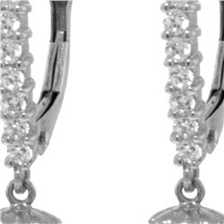 Genuine 8.3 ctw Pearl & Diamond Earrings 14KT White Gold - REF-52X7M