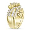 Image 3 : 1 & 3/4 CTW Princess Round Diamond Bridal Wedding Engagement Ring 14kt Yellow Gold - REF-143R9H