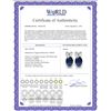 Image 2 : Genuine 2 ctw Sapphire Earrings 14KT Rose Gold - REF-21X9M