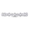 Image 2 : 1/6 CTW Round Diamond Stackable Ring 10kt White Gold - REF-13W2F