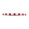 Image 2 : 3/8 CTW Princess Ruby Diamond Alternating Stackable Ring 10kt Rose Gold - REF-16N8Y
