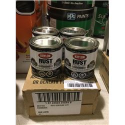 Case of Krylon Rust Protector Gloss Black Enamel (4 x 236mL)