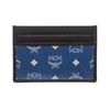 Image 2 : MCM Estate Blue Reflective Nylon Leather Mini Card Case