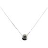 Image 1 : 1.00 ctw Diamond Pendant With Chain - 14KT White Gold