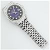 Image 5 : Rolex Mens Stainless Steel Blue Vignette 3 ctw Diamond Datejust Wristwatch With