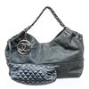 Image 1 : Chanel Blue Leather Coco Cabas Shoulder Bag