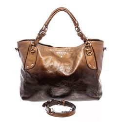 Prada Brown Vernice Patent Leather Shoulder Bag