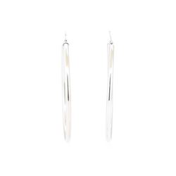42mm Hoop Earrings - 14KT White Gold