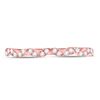 Image 2 : 1/5 CTW Round Diamond Zigzag Stackable Ring 10kt Rose Gold - REF-15A5N