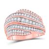 Image 1 : 1 CTW Round Diamond Fashion Ring 14kt Two-tone Gold - REF-101W9F