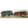 Image 1 : TIN FARM WAGON & MANURE SPREADER
