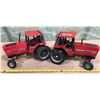 Image 1 : 2 X INTERNATIONAL DIE-CAST TRACTORS - ERTL