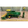 Image 1 : JOHN DEERE 6600 DIE-CAST COMBINE & REPRO GAS PUMP.