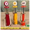 Image 1 : 3 X MINI CLEAR VISION GAS PUMPS