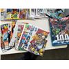 Image 2 : 35 VARIOUS COMIC TITLES AND HARD COVER JUSTICE LEAGUE 100 GREATEST MOMENTS BOOK