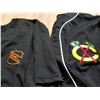 Image 2 : NEW CHICAGO BLACKHAWKS FANATICS HAT, 2 BUTTON NHL SHIRTS, AND HAWKS BASEBALL STYLE JERSEY