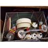 Image 2 : BOX OF HOSES, SUB FLOOR, DECK ADHESIVES, AND FLOORING GLUE, TAPE AND TOOLS