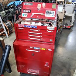 BEACH 2 PIECE ROLLING TOOL CABINET FULL OF TOOLS