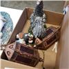 Image 2 : LADY AND DUCK FIGURE, ROOSTER AND DOG FIGURES, AND TEA LIGHT HOLDERS
